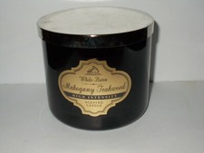 Bath Body Works Mahogany Teakwood High Intensity gold label 3 wick candle