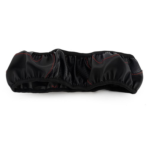 Black Leather Universal Steering Wheel Cover Anti-slip Car Accessories 15"/38CM - Picture 8 of 11