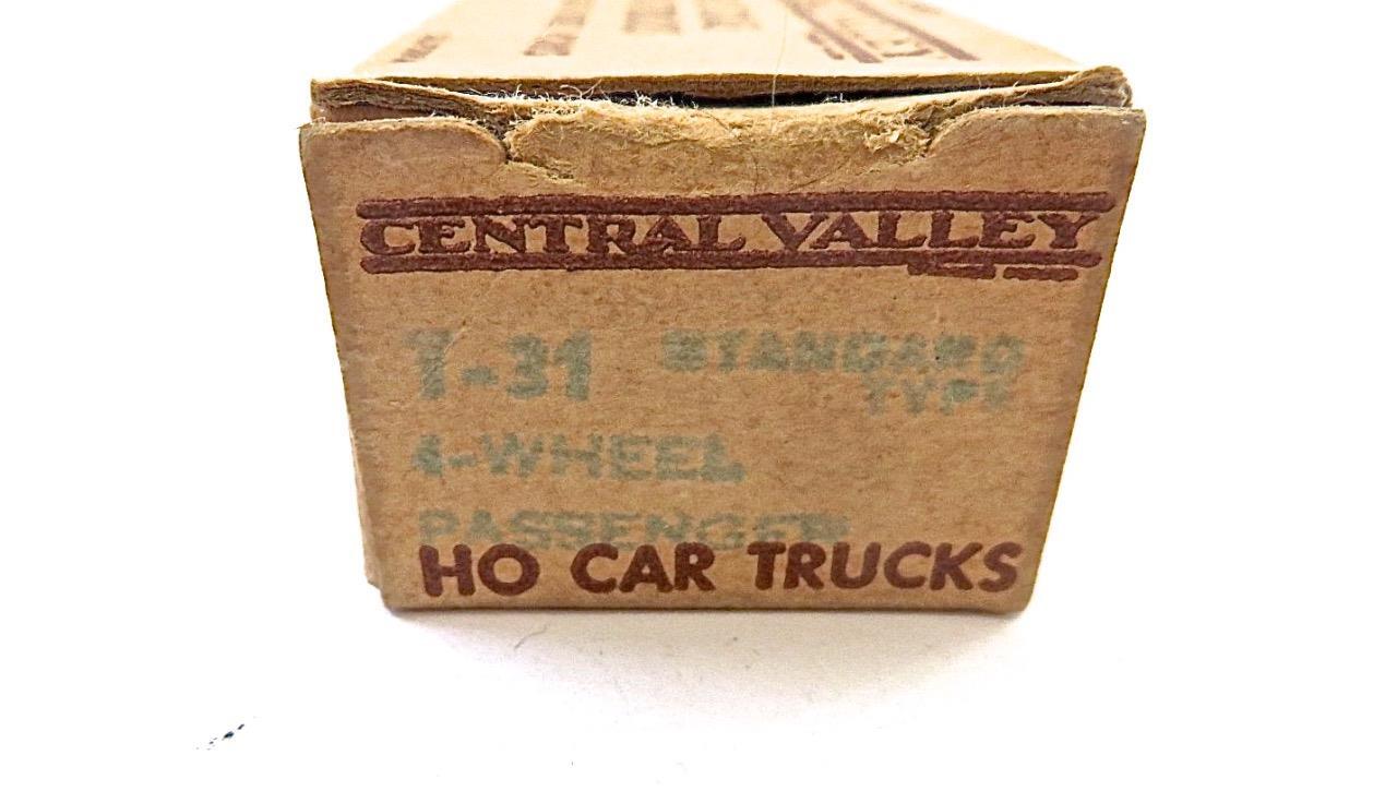 HO Gauge Central Valley Models T31 HO 4 Wheel Passenger Trucks eBay