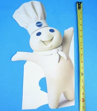 FS NEW Pillsbury Doughboy  1+1/2 FEET TALL STANDUP ADVERTISING CARDBOARD 1995