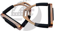 4'',4.50'',4.75   , 5    Rose Gold Horse Stirrups Gloss Fillis Horse Stirrups Ridi