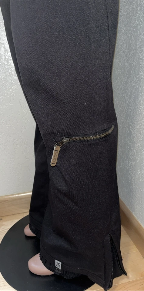 Pantalones de esquí/snowboard Roxy ajustados 10K Torá brillantes negros para mujer talla grande Foto 2 de 4
