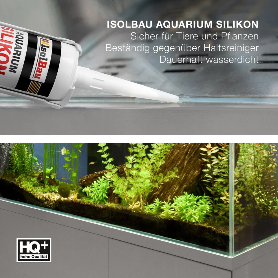 Aquarium Silikon 1-48 x 300ml Transparent Schwarz Glassilikon Aquarium Kleber - Bild 3 von 4