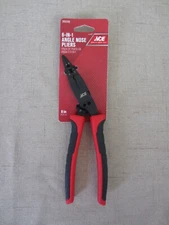 Ace 8 in. Angle Nose Pliers 6-in-1 Wire Stripper/Cutter/Crimper