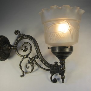 26 X 20cm Antik Stil Wandleuchte Vintage Messing Wandlampe