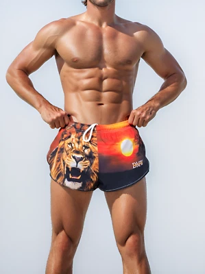 Wild Lion Polyester Sportshort, Beach Short - Bild 1 von 4