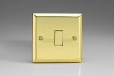Varilight Classic Bevel Victorian Brass XVDW Light Switch Socket Dimmer Toggle