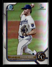 2022 Bowman Draft #BDC-101 Steven Zobac Chrome Refractor