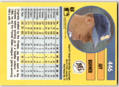 1991 Fleer - #446 Jay Buhner | eBay