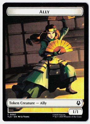 Food (0020) // Ally (0007) Double-Sided Token Avatar: The Last Airbender 20 // 7