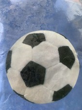 Inflatable Plush Soccer Ball 9  Fuzzy Indoor outdoor NEW SEALED for Fun Or Decor