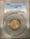 New Listing1909 1c Indian Head Cent Coin PCGS MS64RD