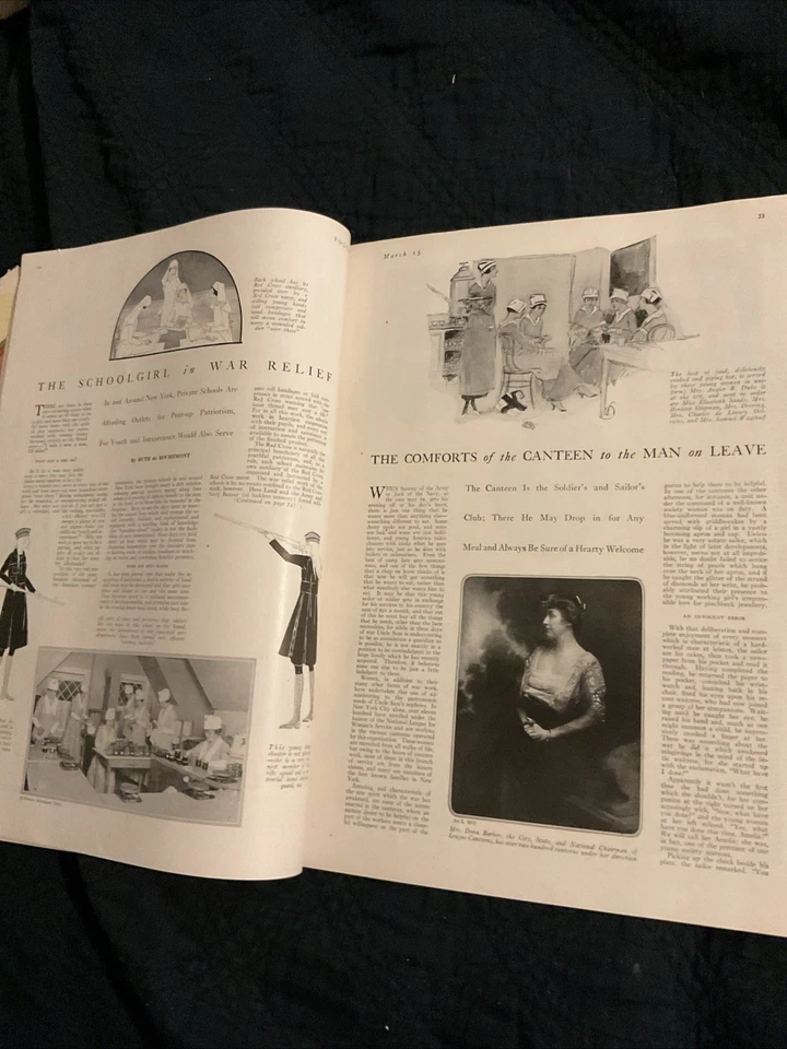 Vogue Magazine ~ March 15, 1918 ~ Helen Dryden De Meyer Palm Beach Paris Fashion - Image 4 of 4