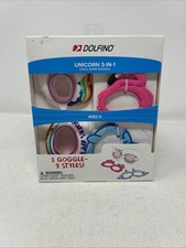 Dolfino 3-in-1 Swim Goggles Set Unicorn, Narwhal Flamingo Kids Unisex ZA1
