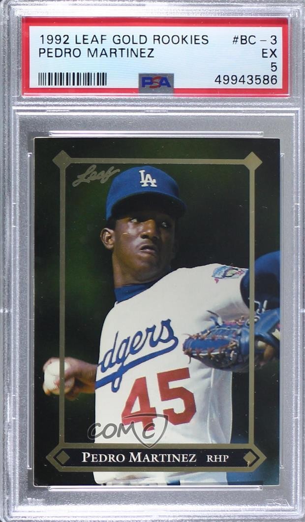 1992 Leaf LEAF GOLD ROOKIES #BC-3 Pedro Martinez front