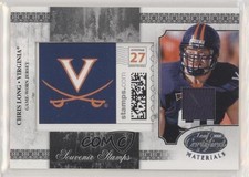 2008 Leaf Certified Materials College Team Logo 34/50 Chris Long #SSC-29 3j7
