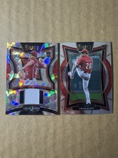 2025 Panini Select - Chase Burns Selective Swatches Ice & Concourse Base RC Lot