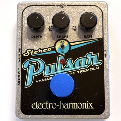 Electro-Harmonix (EHX) STEREO PULSAR TREMOLO Guitar Effect Pedal * INCLUDES BOX+