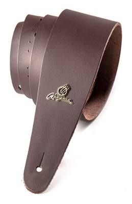 Magma Leathers 2.52'' Delux Argentinean Brown Smoth Leather Guitar Strap 07MB02.