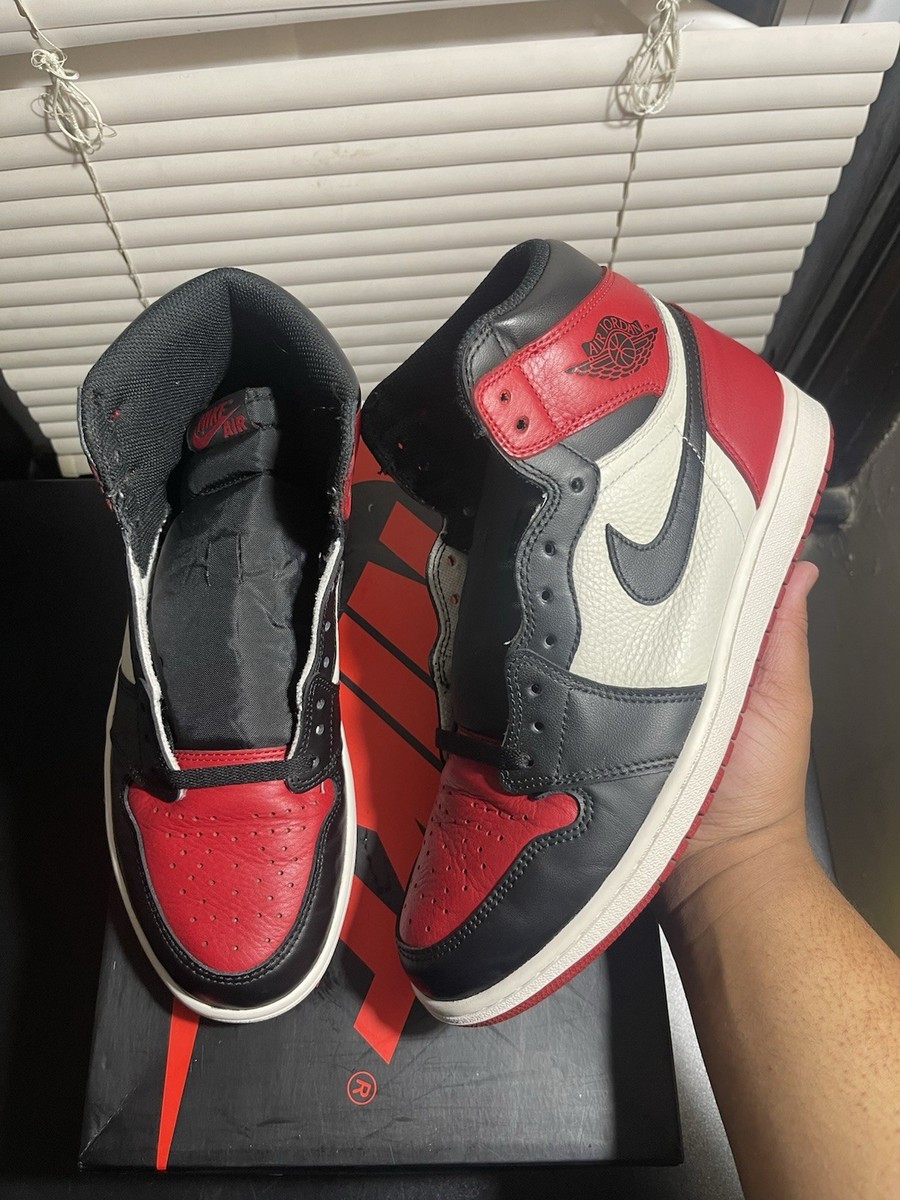 Jordan 1 Retro OG High Bred Toe Size 10.5 Good Condition Jordan 1 Retro OG High Bred Toe Size 10.5 Good Condition