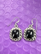     Sterling Silver Black Onyx Dangle/Drop Earrings
