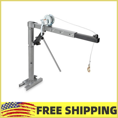 #ad Heavy Duty Folding Truck Mounted Crane Electric Winch，1000 lbs Truck Hoist Crane $156.99