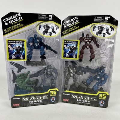 Cybotronix M.A.R.S. Heros Action Figure Lot Create & Build Mix Match Parts New