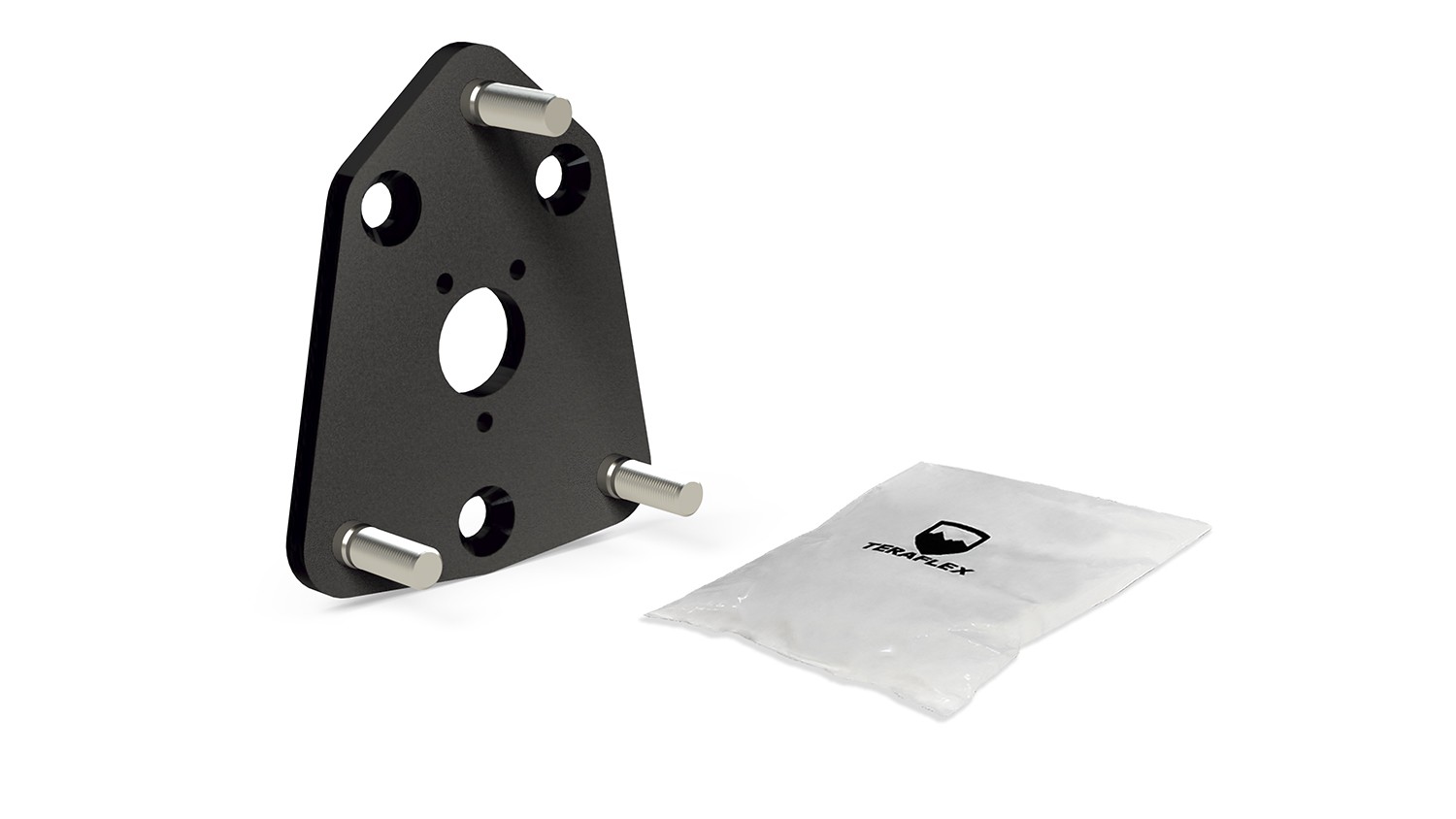 Adaptateur de Support de Roue de Secours JL Alpha HD 5x5 vers 8x6.5 en Acier Noir