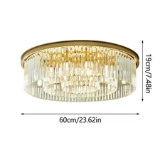 Luxury Chandelier Crystal Light Fixture Pendant Flush Mount Ceiling Lamp Lights