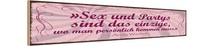 Holzschild 10X46 Cm Sex Party PersöNlich Kommen Muss Deko Geschenk Holz Schild