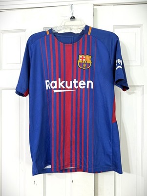 F.C.B. Rakuten Unicef Messi Blue/Red/Yellow Soccer Jersey    Kid's Size XL