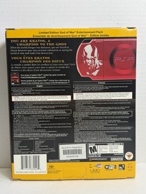 Sony PlayStation Portable PSP-2001 God of War Red Console COMPLETE Open Box NEW