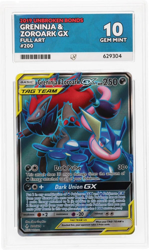 Greninja & Zoroark-GX graded ACE 10 for sale on eBay