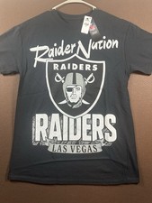 NFL Team Apparel Las Vegas Raiders Black Graphic T Shirt Mens Size Medium
