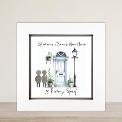 Personalisiertes Paar Kiesel Kunst Bild Einweihung Geschenk neues Zuhause Andenken 6 Zoll