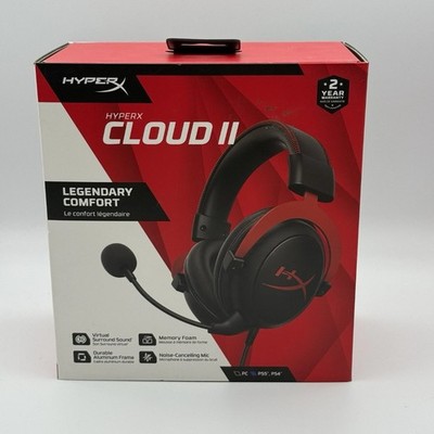 HyperX Cloud II Gaming Headset Wired PC PS5 PS4 Xbox Series X Red NE (FVS037823)