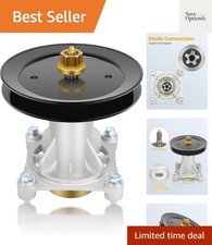 Durable Lawn Mower Spindle Assembly with Pulley - Fits Most Models Easily