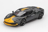 Bbr BBRFER64007 1:64 Ferrari 296 Gtb Assetto Fiorano Modellauto Grigio Scuro