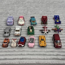 Lot of 16 Hot Wheels, Mattel, DisneyPixar Loose Mini Cars, Plane, Trucks, Racers