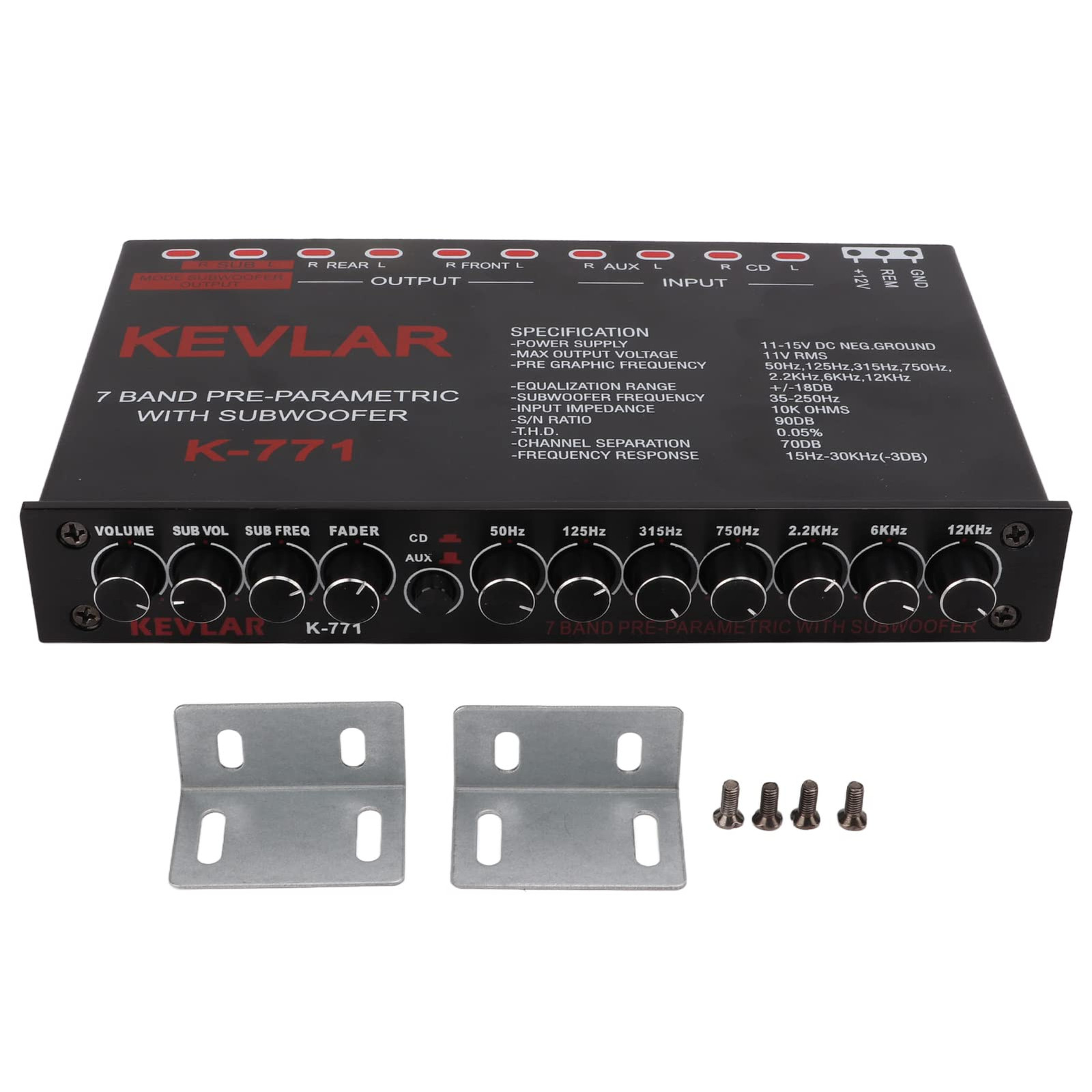 Equalizzatore Auto 7 Bande Professionale - Audio Hi-Fi per Impianti 12V