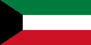 Kuwait Flag Self Adhesive Vinyl Sticker