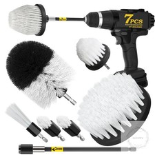 7pack Drill Brush Attachment Set-car Interior Detailing Kitpower Scrubber Brush 7pack Drill Brush Attachment Set-car Interior Detailing Kitpower Scrubber Brush