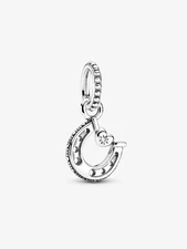 Authentic Pandora S925 ALE Good Luck Horseshoe Dangle Charm 799157C01