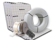 BUDERUS Logafloor Fußbodenheizung 40m² Komplettpaket Tackersystem 17x2mm PE-RT
