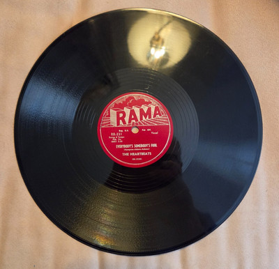 78 RPM THE HEARTBEATS/EVERYBODY'S SOMEBODY'S FOOL/I WANT TO KNOW   RAMA 231  E+