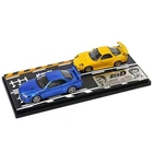 Modelers 1/64 Initial D Set Vol.8 Mazda RX7 FD3S VS Skyline GTR BNR34 #MD64208