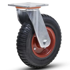 Large 200mm Castor Wheels 250KG Heavy Duty Rubber 360° Swivel Furniture Caster e