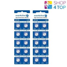 Image of 20x EverActive LR54 LR1130 AG10 1.5V Alkaline Button Cell Batteries