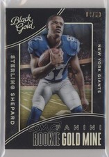 2016 Panini Black Gold Rookie Mine Holo White 4/50 Sterling Shepard #RG14 1ek