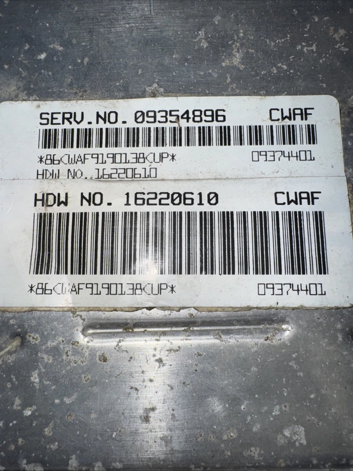 Chevrolet Silverado 1500 1999-2000 módulo de control del motor ecu ecm oem Foto 4 de 4